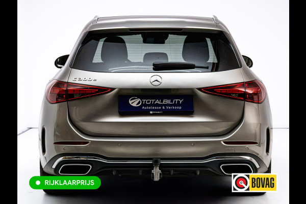 Mercedes-Benz C-Klasse Estate 300 e AMG Line | Pano | Digital light | Automatische zitpositie | Sfeerverlichting | Focal audio | Elec. trekhaak | Stoelen elec. met geheugen, Stoelverw., 360 Camera, Adaptieve cruise, Elec klep, Incl. winterset op lmv