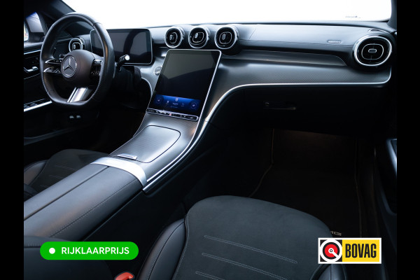 Mercedes-Benz C-Klasse Estate 300 e AMG Line | Pano | Digital light | Automatische zitpositie | Sfeerverlichting | Focal audio | Elec. trekhaak | Stoelen elec. met geheugen, Stoelverw., 360 Camera, Adaptieve cruise, Elec klep, Incl. winterset op lmv