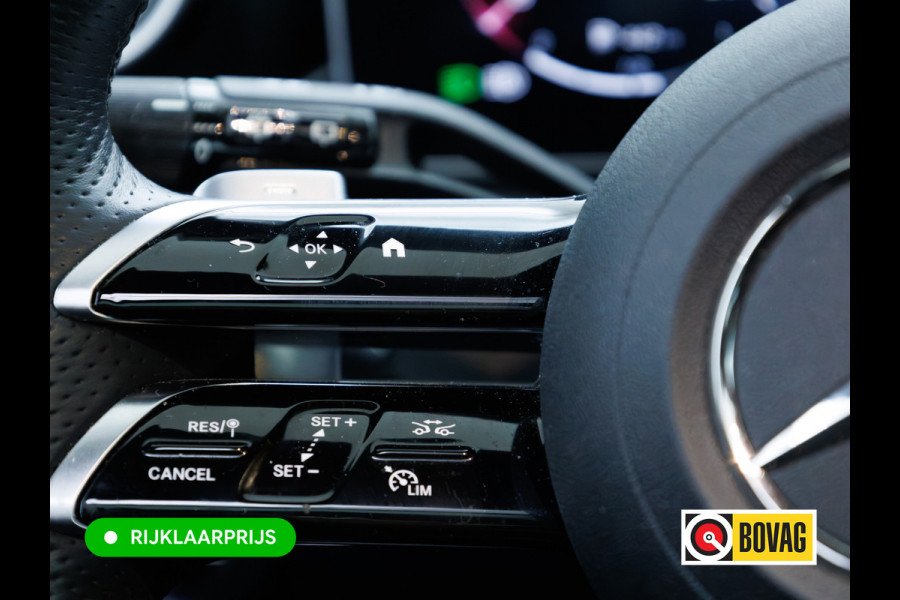 Mercedes-Benz C-Klasse Estate 300 e AMG Line | Pano | Digital light | Automatische zitpositie | Sfeerverlichting | Focal audio | Elec. trekhaak | Stoelen elec. met geheugen, Stoelverw., 360 Camera, Adaptieve cruise, Elec klep, Incl. winterset op lmv