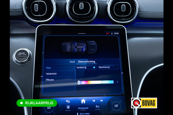 Mercedes-Benz C-Klasse Estate 300 e AMG Line | Pano | Digital light | Automatische zitpositie | Sfeerverlichting | Focal audio | Elec. trekhaak | Stoelen elec. met geheugen, Stoelverw., 360 Camera, Adaptieve cruise, Elec klep, Incl. winterset op lmv