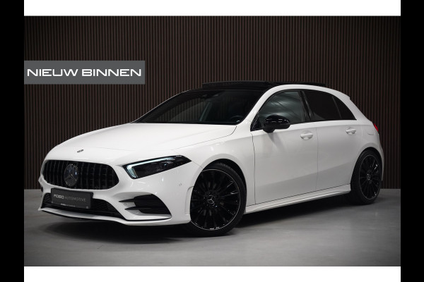 Mercedes-Benz A-Klasse 200 Business Solution AMG Upgrade | Panoramadak | Stoelverwarming | Cruise Control | Navigatie | Camera | LED High Performance | Keyless | Ambiance Verlichting | Parkeersensoren |