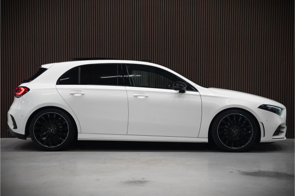 Mercedes-Benz A-Klasse 200 Business Solution AMG Upgrade | Panoramadak | Stoelverwarming | Cruise Control | Navigatie | Camera | LED High Performance | Keyless | Ambiance Verlichting | Parkeersensoren |