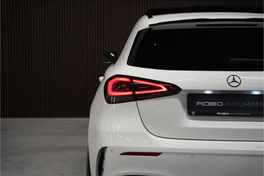 Mercedes-Benz A-Klasse 200 Business Solution AMG Upgrade | Panoramadak | Stoelverwarming | Cruise Control | Navigatie | Camera | LED High Performance | Keyless | Ambiance Verlichting | Parkeersensoren |