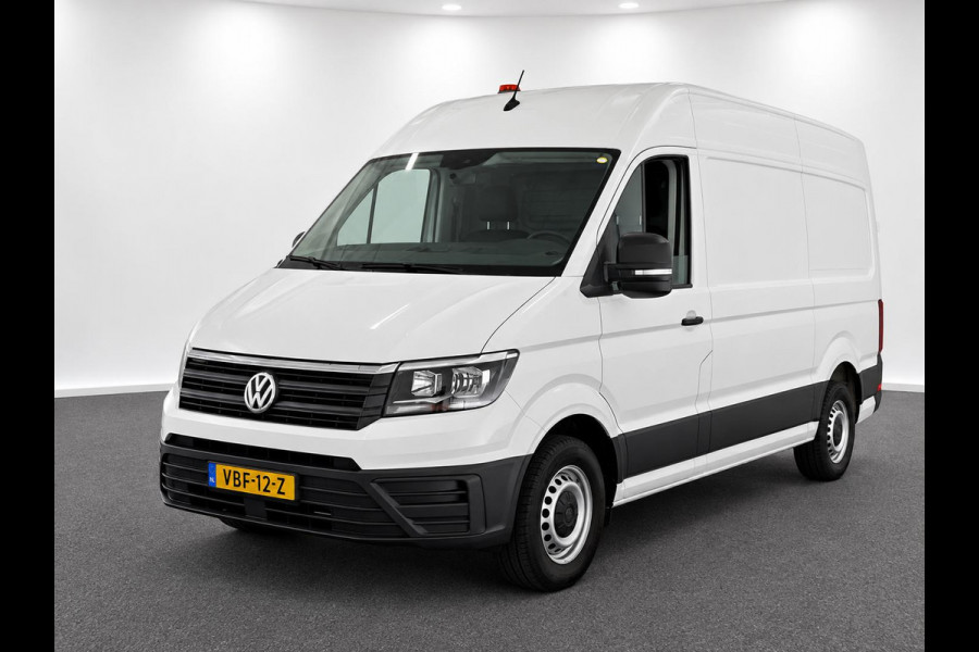 Volkswagen Crafter 35 2.0 TDI L3H3 Trendline RDW 140pk Camera PDC Achter Cruise Control Airco CarPlay Trekhaak 3000kg Bluetooth Composition Media Verwarmbare Voorruit Elek. Spiegels Elek. Ramen Centrale Vergrendeling Comfortstoel