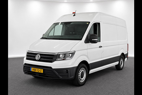 Volkswagen Crafter 35 2.0 TDI L3H3 Trendline RDW 140pk Camera PDC Achter Cruise Control Airco CarPlay Trekhaak 3000kg Bluetooth Composition Media Verwarmbare Voorruit Elek. Spiegels Elek. Ramen Centrale Vergrendeling Comfortstoel