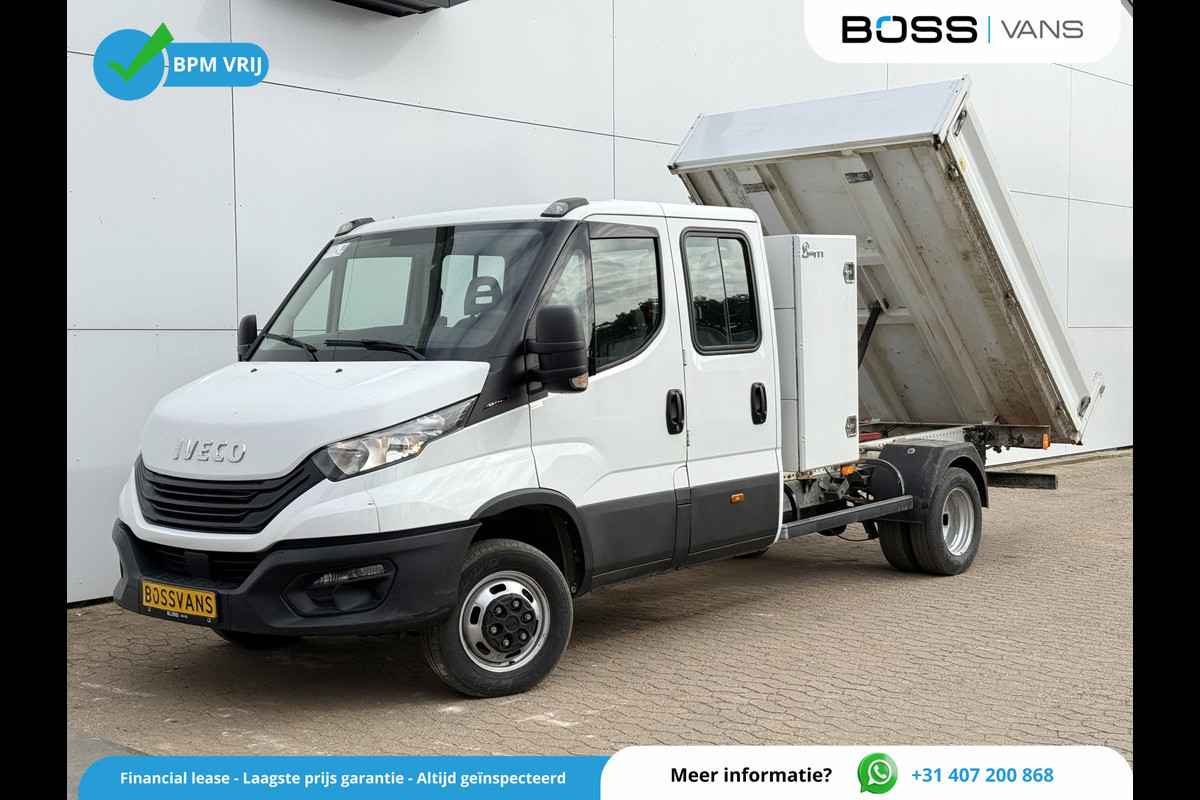 Iveco Daily 35C16 3.0 Dubbele Cabine Kipper Dubbellucht 3,5t Trekhaak 6 Stoelen Airco Cruise Control Benne Tipper