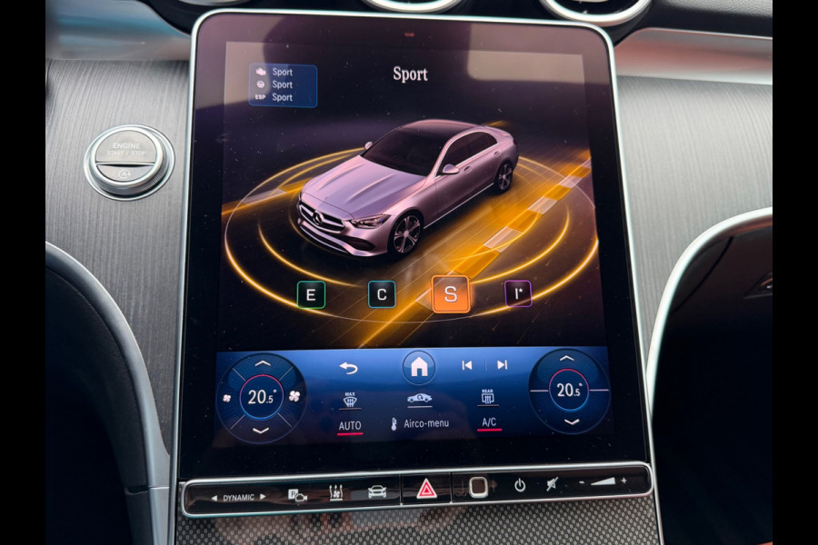 Mercedes-Benz C-Klasse 200 Luxury Line, 1e eigenaar, NAP, CarPlay, Leder, DISTRONIC, 18 inch