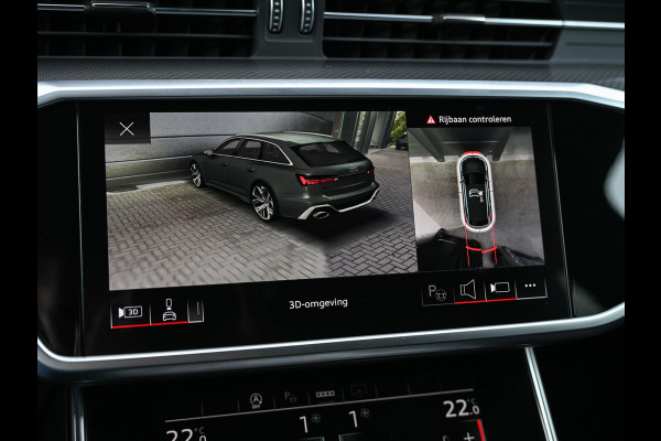 Audi A6 Avant RS 6 TFSI quattro | Achterasbesturing | VOSSEN Velgen | B&O | 360 Camera | Luchtvering | Memory Seat | Stoelverwarming V+A | Stuurverwarming | Ambiance Interieur | Trekhaak |