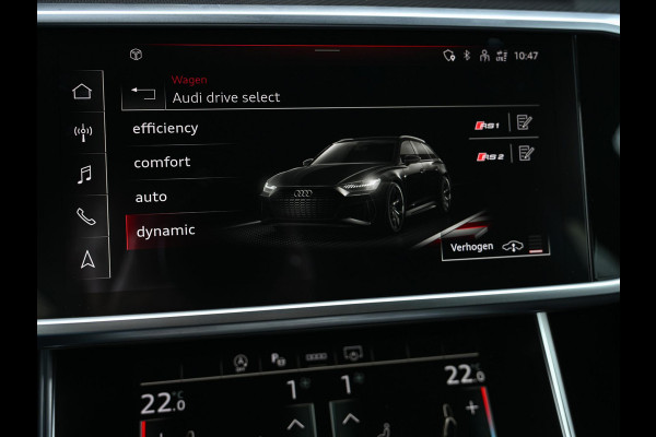 Audi A6 Avant RS 6 TFSI quattro | Achterasbesturing | VOSSEN Velgen | B&O | 360 Camera | Luchtvering | Memory Seat | Stoelverwarming V+A | Stuurverwarming | Ambiance Interieur | Trekhaak |