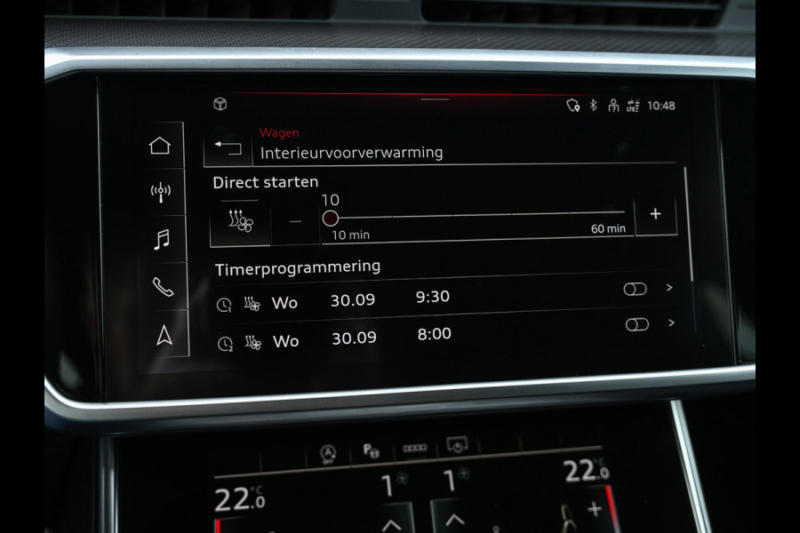 Audi A6 Avant RS 6 TFSI quattro | Achterasbesturing | VOSSEN Velgen | B&O | 360 Camera | Luchtvering | Memory Seat | Stoelverwarming V+A | Stuurverwarming | Ambiance Interieur | Trekhaak |