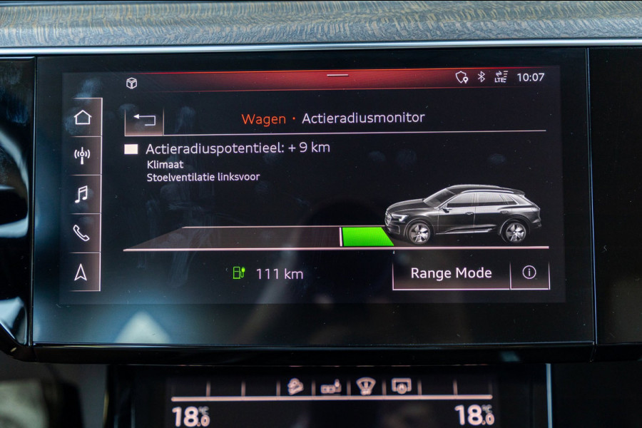 Audi e-tron E-tron 55 quattro advanced Pro Line Plus 95 kWh Soh 95% I Siambiege I Luchtvering I Stoelkoeling & verwarming I B&O