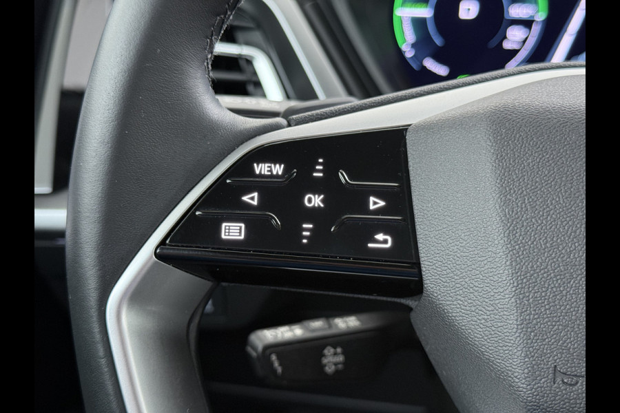 Audi Q4 e-tron 40 82kWh Trekhaak Matrix Led 19" Sportst.+Verwarmd Apple Carplay Android Navi Launch Edition Advanced Ecc Pdc Elek.Achterklep Cruise Control Lmv Isofix DAB 1.000KG Trekgewicht 1e Eigenaar Origineel Nederlandse Auto