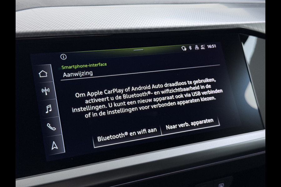 Audi Q4 e-tron 40 82kWh Trekhaak Matrix Led 19" Sportst.+Verwarmd Apple Carplay Android Navi Launch Edition Advanced Ecc Pdc Elek.Achterklep Cruise Control Lmv Isofix DAB 1.000KG Trekgewicht 1e Eigenaar Origineel Nederlandse Auto