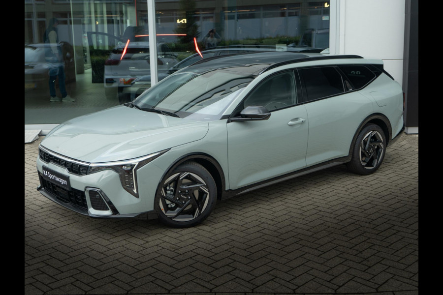 Kia K4 Sportswagon 1.0 T-GDi MHEV GT-Line Launch Edition (pano) | Actieprijs* | OP VOORRAAD | Navi. | Clima. | Glazen Schuif-/Kanteldak | Adapt. Cruise. | Dodehoekassistentie | Stoel&Stuur Verwarming | GT-Line Vegan Lederen Stoelbekleding