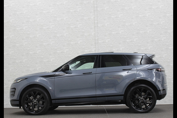 Land Rover Range Rover Evoque 1.5 P300e AWD R-Dynamic | Panorama | Leder | Meridian-Sound | Black-Optic | Sfeerverlichting | Stoelverwarming | Stuurverwarming | Camera | Elek. Achterklep | Voorruit Verwarming | Elektrische Stoelen | Lane Assist |