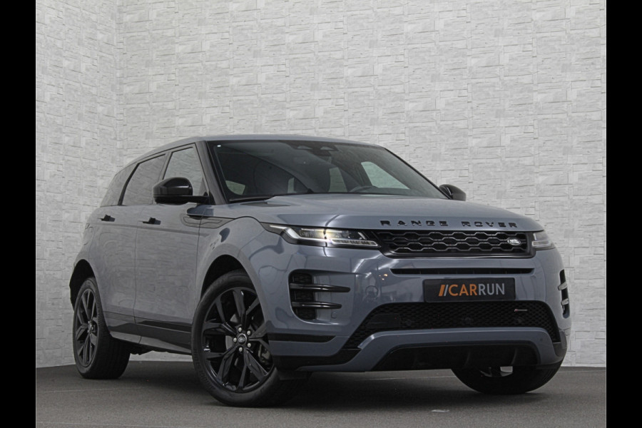 Land Rover Range Rover Evoque 1.5 P300e AWD R-Dynamic | Panorama | Leder | Meridian-Sound | Black-Optic | Sfeerverlichting | Stoelverwarming | Stuurverwarming | Camera | Elek. Achterklep | Voorruit Verwarming | Elektrische Stoelen | Lane Assist |