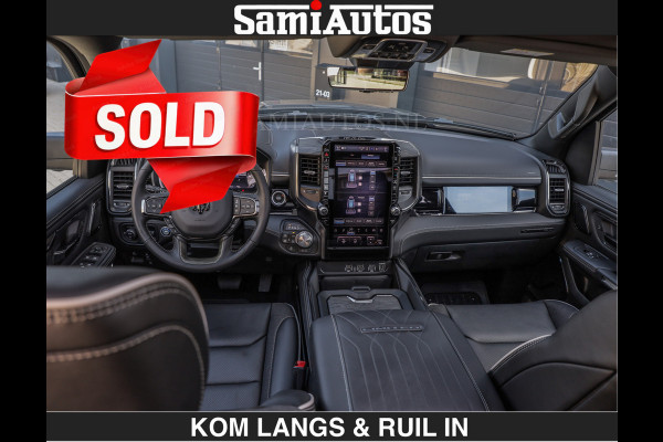 Dodge Ram Limited H.O 540HP 706Nm | € 84.950 excl | De Meest Luxe en Volle Pick-Up in zijn Klasse | LUCHTVERING | HUD | Massage + Full Opt Comfortabele Dubbele Cabine met Royale 5 Zitplaatsen | BPM vrij | Nu Leverbaar uit Voorraad | Voorraad Nr 2300 - 7689 | De specialist in Amerikaanse pick‑ups in Nederland en Europa.