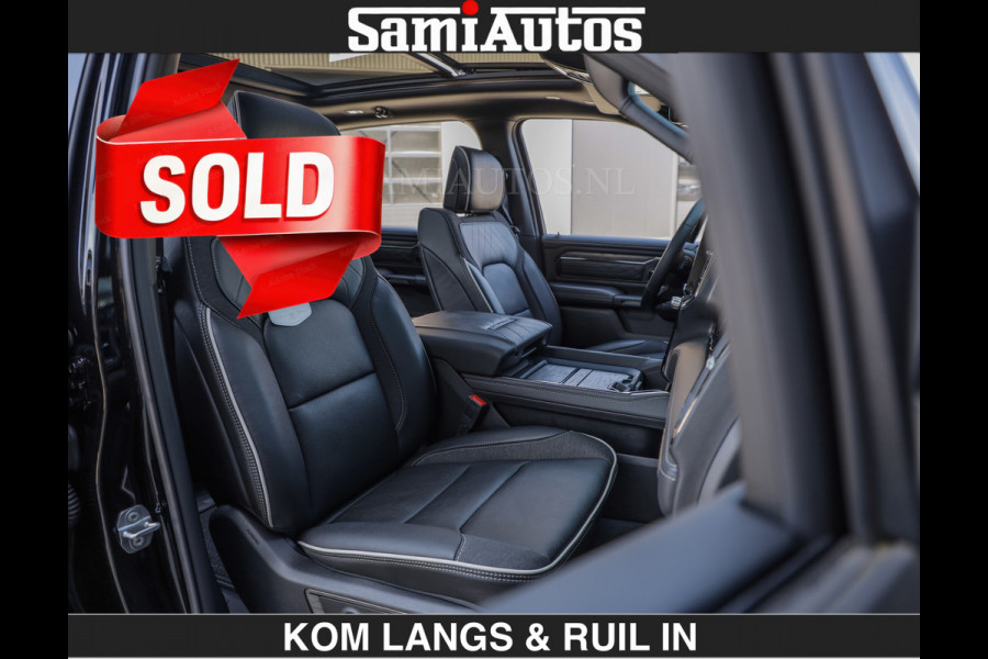 Dodge Ram Limited H.O 540HP 706Nm | € 84.950 excl | De Meest Luxe en Volle Pick-Up in zijn Klasse | LUCHTVERING | HUD | Massage + Full Opt Comfortabele Dubbele Cabine met Royale 5 Zitplaatsen | BPM vrij | Nu Leverbaar uit Voorraad | Voorraad Nr 2300 - 7689 | De specialist in Amerikaanse pick‑ups in Nederland en Europa.
