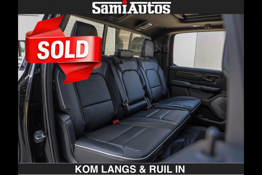 Dodge Ram Limited H.O 540HP 706Nm | € 84.950 excl | De Meest Luxe en Volle Pick-Up in zijn Klasse | LUCHTVERING | HUD | Massage + Full Opt Comfortabele Dubbele Cabine met Royale 5 Zitplaatsen | BPM vrij | Nu Leverbaar uit Voorraad | Voorraad Nr 2300 - 7689 | De specialist in Amerikaanse pick‑ups in Nederland en Europa.