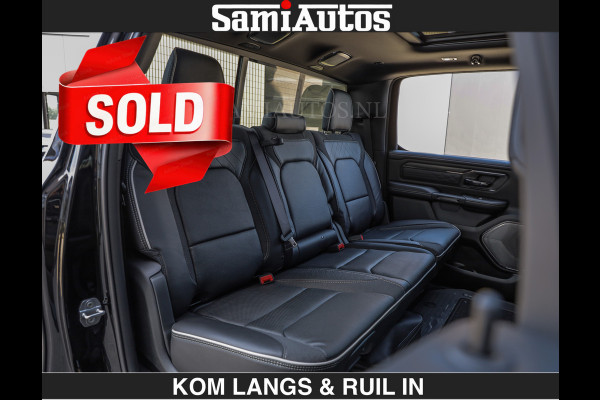 Dodge Ram Limited H.O 540HP 706Nm | € 84.950 excl | De Meest Luxe en Volle Pick-Up in zijn Klasse | LUCHTVERING | HUD | Massage + Full Opt Comfortabele Dubbele Cabine met Royale 5 Zitplaatsen | BPM vrij | Nu Leverbaar uit Voorraad | Voorraad Nr 2300 - 7689 | De specialist in Amerikaanse pick‑ups in Nederland en Europa.