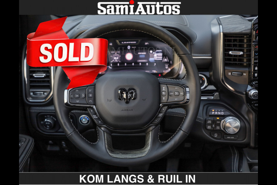 Dodge Ram Limited H.O 540HP 706Nm | € 84.950 excl | De Meest Luxe en Volle Pick-Up in zijn Klasse | LUCHTVERING | HUD | Massage + Full Opt Comfortabele Dubbele Cabine met Royale 5 Zitplaatsen | BPM vrij | Nu Leverbaar uit Voorraad | Voorraad Nr 2300 - 7689 | De specialist in Amerikaanse pick‑ups in Nederland en Europa.