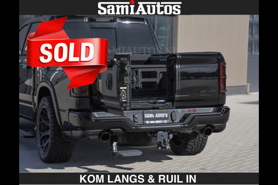 Dodge Ram Limited H.O 540HP 706Nm | € 84.950 excl | De Meest Luxe en Volle Pick-Up in zijn Klasse | LUCHTVERING | HUD | Massage + Full Opt Comfortabele Dubbele Cabine met Royale 5 Zitplaatsen | BPM vrij | Nu Leverbaar uit Voorraad | Voorraad Nr 2300 - 7689 | De specialist in Amerikaanse pick‑ups in Nederland en Europa.