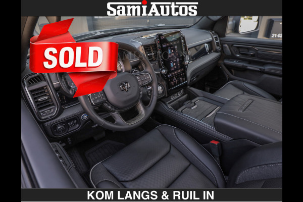 Dodge Ram Limited H.O 540HP 706Nm | € 84.950 excl | De Meest Luxe en Volle Pick-Up in zijn Klasse | LUCHTVERING | HUD | Massage + Full Opt Comfortabele Dubbele Cabine met Royale 5 Zitplaatsen | BPM vrij | Nu Leverbaar uit Voorraad | Voorraad Nr 2300 - 7689 | De specialist in Amerikaanse pick‑ups in Nederland en Europa.