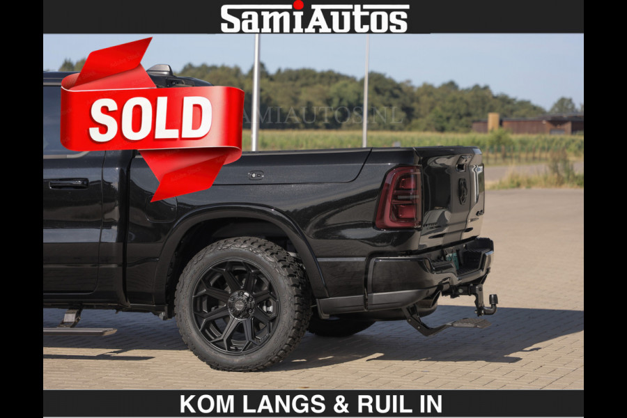 Dodge Ram Limited H.O 540HP 706Nm | € 84.950 excl | De Meest Luxe en Volle Pick-Up in zijn Klasse | LUCHTVERING | HUD | Massage + Full Opt Comfortabele Dubbele Cabine met Royale 5 Zitplaatsen | BPM vrij | Nu Leverbaar uit Voorraad | Voorraad Nr 2300 - 7689 | De specialist in Amerikaanse pick‑ups in Nederland en Europa.