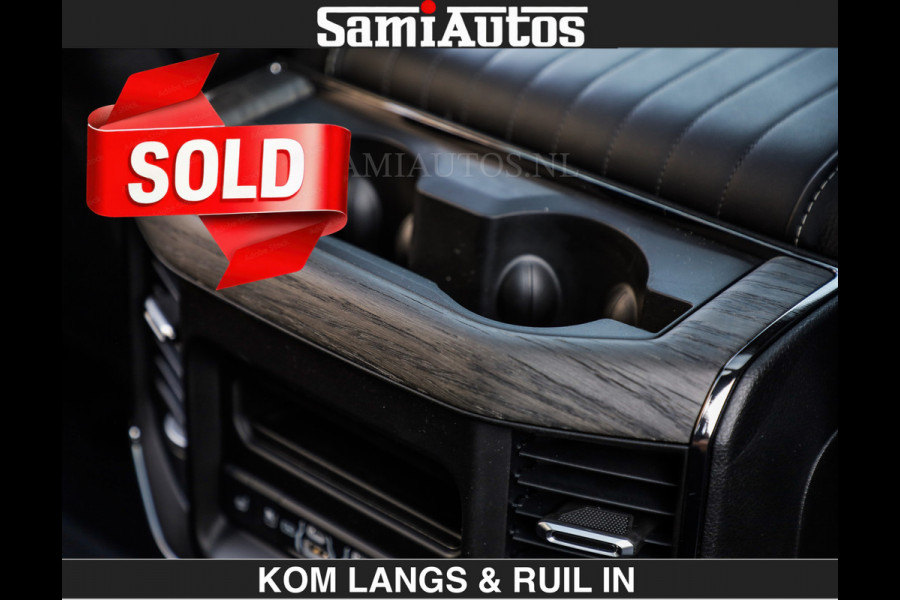 Dodge Ram Limited H.O 540HP 706Nm | € 84.950 excl | De Meest Luxe en Volle Pick-Up in zijn Klasse | LUCHTVERING | HUD | Massage + Full Opt Comfortabele Dubbele Cabine met Royale 5 Zitplaatsen | BPM vrij | Nu Leverbaar uit Voorraad | Voorraad Nr 2300 - 7689 | De specialist in Amerikaanse pick‑ups in Nederland en Europa.