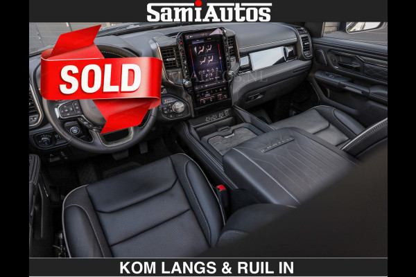 Dodge Ram Limited H.O 540HP 706Nm | € 84.950 excl | De Meest Luxe en Volle Pick-Up in zijn Klasse | LUCHTVERING | HUD | Massage + Full Opt Comfortabele Dubbele Cabine met Royale 5 Zitplaatsen | BPM vrij | Nu Leverbaar uit Voorraad | Voorraad Nr 2300 - 7689 | De specialist in Amerikaanse pick‑ups in Nederland en Europa.