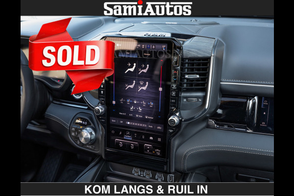 Dodge Ram Limited H.O 540HP 706Nm | € 84.950 excl | De Meest Luxe en Volle Pick-Up in zijn Klasse | LUCHTVERING | HUD | Massage + Full Opt Comfortabele Dubbele Cabine met Royale 5 Zitplaatsen | BPM vrij | Nu Leverbaar uit Voorraad | Voorraad Nr 2300 - 7689 | De specialist in Amerikaanse pick‑ups in Nederland en Europa.