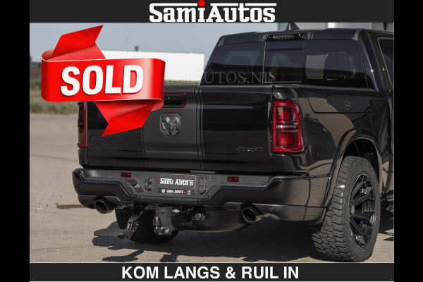 Dodge Ram Limited H.O 540HP 706Nm | € 84.950 excl | De Meest Luxe en Volle Pick-Up in zijn Klasse | LUCHTVERING | HUD | Massage + Full Opt Comfortabele Dubbele Cabine met Royale 5 Zitplaatsen | BPM vrij | Nu Leverbaar uit Voorraad | Voorraad Nr 2300 - 7689 | De specialist in Amerikaanse pick‑ups in Nederland en Europa.