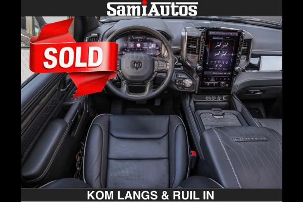 Dodge Ram Limited H.O 540HP 706Nm | € 84.950 excl | De Meest Luxe en Volle Pick-Up in zijn Klasse | LUCHTVERING | HUD | Massage + Full Opt Comfortabele Dubbele Cabine met Royale 5 Zitplaatsen | BPM vrij | Nu Leverbaar uit Voorraad | Voorraad Nr 2300 - 7689 | De specialist in Amerikaanse pick‑ups in Nederland en Europa.