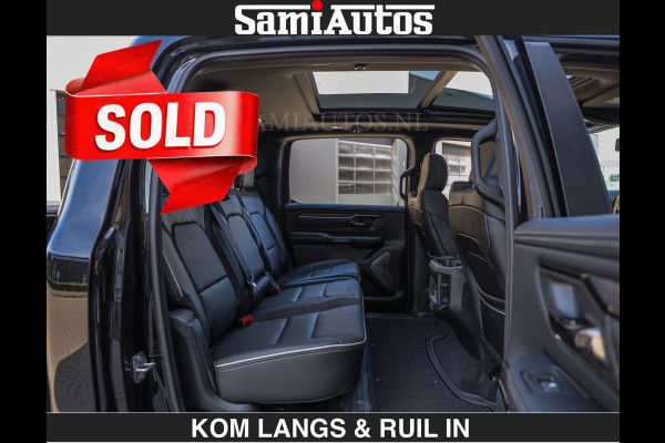 Dodge Ram Limited H.O 540HP 706Nm | € 84.950 excl | De Meest Luxe en Volle Pick-Up in zijn Klasse | LUCHTVERING | HUD | Massage + Full Opt Comfortabele Dubbele Cabine met Royale 5 Zitplaatsen | BPM vrij | Nu Leverbaar uit Voorraad | Voorraad Nr 2300 - 7689 | De specialist in Amerikaanse pick‑ups in Nederland en Europa.