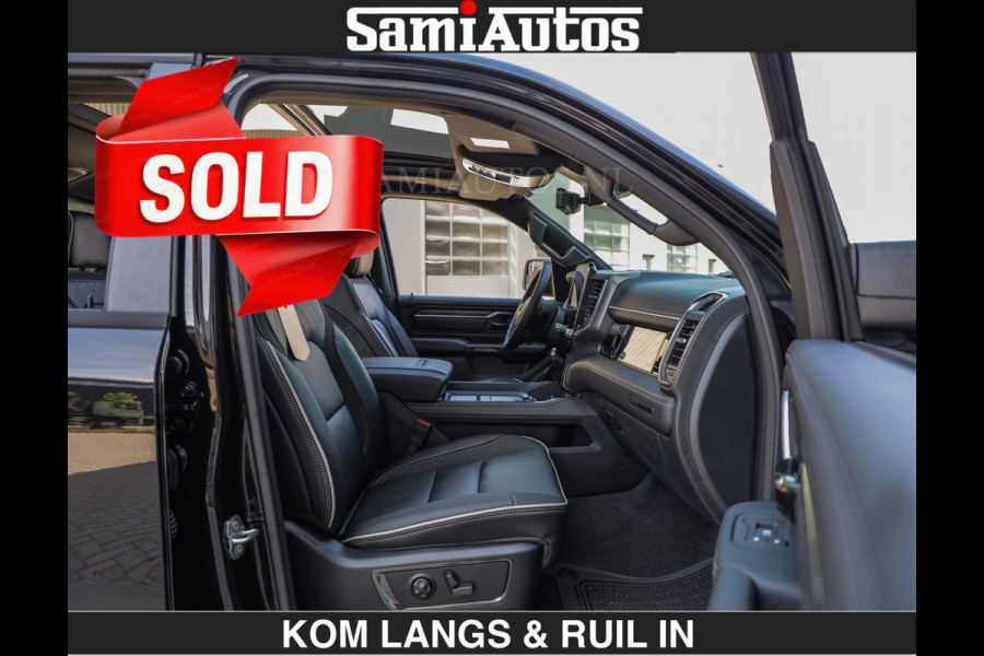Dodge Ram Limited H.O 540HP 706Nm | € 84.950 excl | De Meest Luxe en Volle Pick-Up in zijn Klasse | LUCHTVERING | HUD | Massage + Full Opt Comfortabele Dubbele Cabine met Royale 5 Zitplaatsen | BPM vrij | Nu Leverbaar uit Voorraad | Voorraad Nr 2300 - 7689 | De specialist in Amerikaanse pick‑ups in Nederland en Europa.