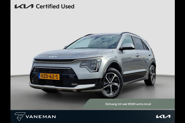 Kia Niro 1.6 GDi Hybrid DynamicPlusLine Leder | Stoel- en Stuurverwarming | Adapt. Cruise | Schuif/Kanteldak | Elektr. Achterklep |