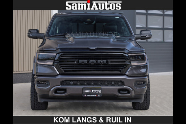 Dodge Ram SPORT 5.7 V8 402PK | €54950,- excl | LUCHTVERING | 2023 | PANODAK | GROOTSCHERM | DC | TOP KLEUR GRANITE | CREW CAB | DUBBELE CABINE | 5 PERSOONS |