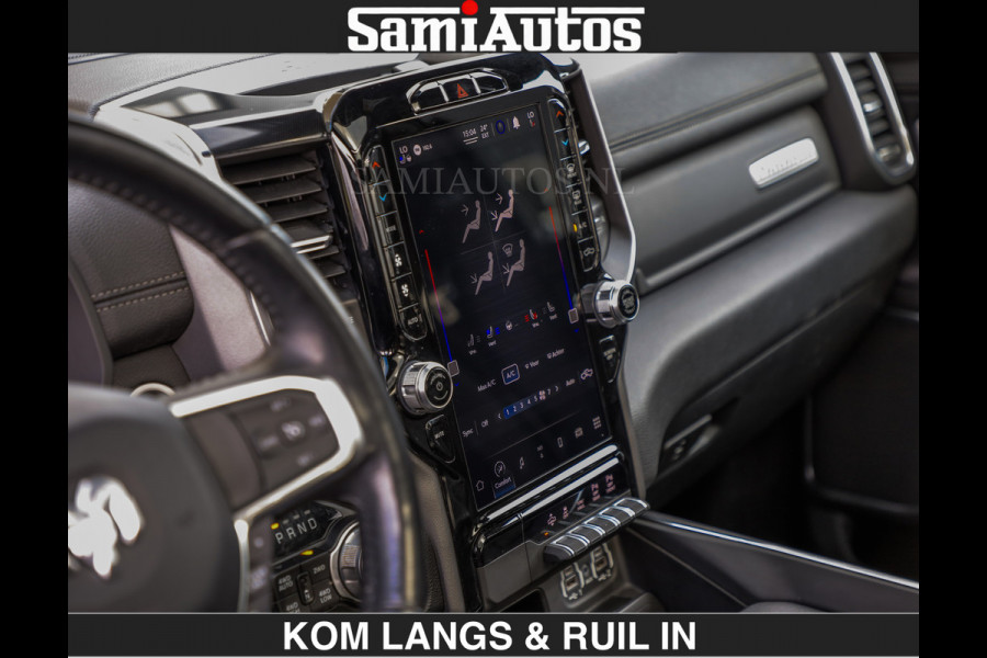 Dodge Ram SPORT 5.7 V8 402PK | €54950,- excl | LUCHTVERING | 2023 | PANODAK | GROOTSCHERM | DC | TOP KLEUR GRANITE | CREW CAB | DUBBELE CABINE | 5 PERSOONS |