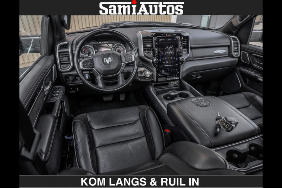 Dodge Ram SPORT 5.7 V8 402PK | €54950,- excl | LUCHTVERING | 2023 | PANODAK | GROOTSCHERM | DC | TOP KLEUR GRANITE | CREW CAB | DUBBELE CABINE | 5 PERSOONS |