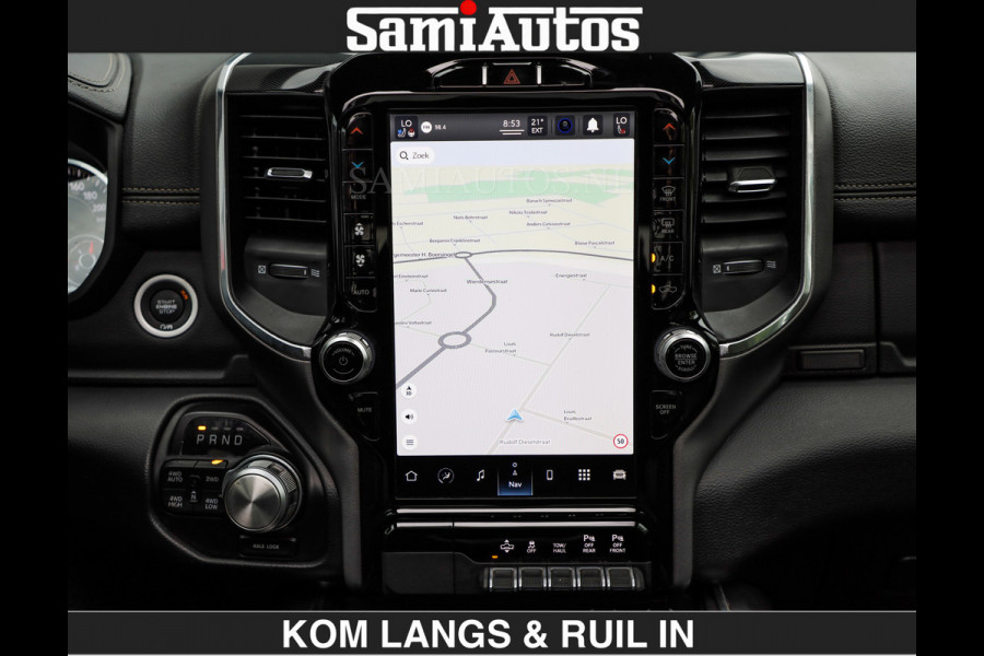 Dodge Ram SPORT 5.7 V8 402PK | €54950,- excl | LUCHTVERING | 2023 | PANODAK | GROOTSCHERM | DC | TOP KLEUR GRANITE | CREW CAB | DUBBELE CABINE | 5 PERSOONS |