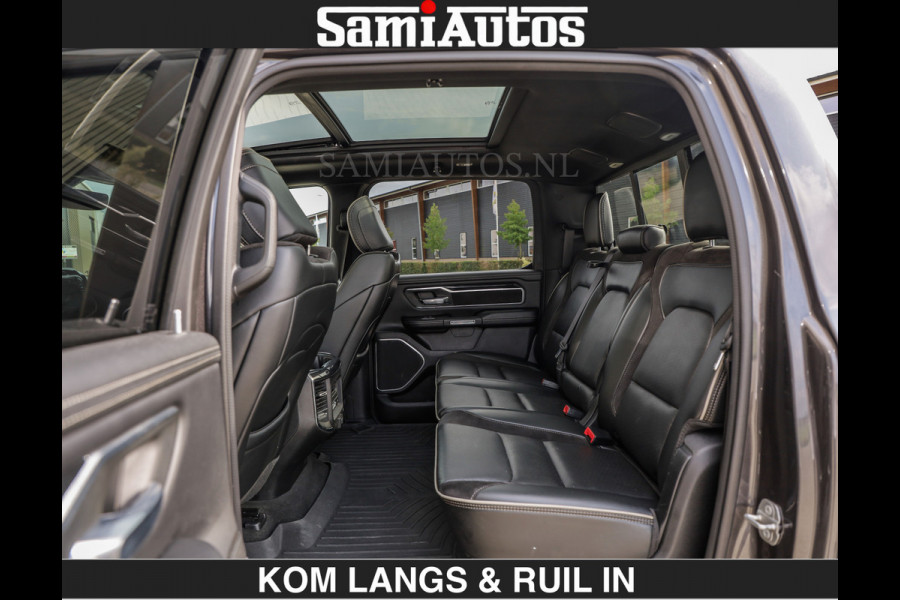 Dodge Ram SPORT 5.7 V8 402PK | €54950,- excl | LUCHTVERING | 2023 | PANODAK | GROOTSCHERM | DC | TOP KLEUR GRANITE | CREW CAB | DUBBELE CABINE | 5 PERSOONS |