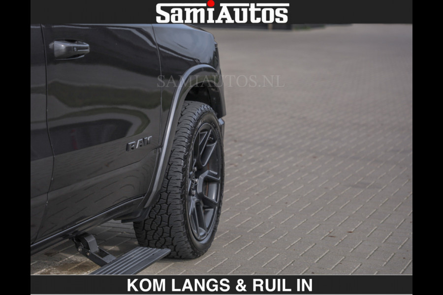 Dodge Ram SPORT 5.7 V8 402PK | €54950,- excl | LUCHTVERING | 2023 | PANODAK | GROOTSCHERM | DC | TOP KLEUR GRANITE | CREW CAB | DUBBELE CABINE | 5 PERSOONS |
