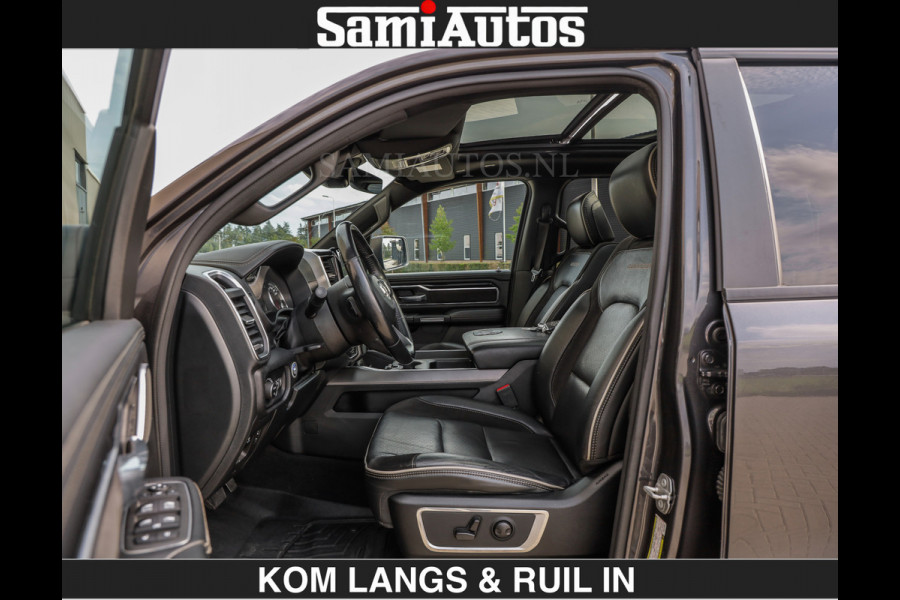 Dodge Ram SPORT 5.7 V8 402PK | €54950,- excl | LUCHTVERING | 2023 | PANODAK | GROOTSCHERM | DC | TOP KLEUR GRANITE | CREW CAB | DUBBELE CABINE | 5 PERSOONS |