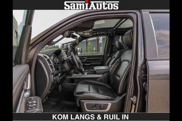 Dodge Ram SPORT 5.7 V8 402PK | €54950,- excl | LUCHTVERING | 2023 | PANODAK | GROOTSCHERM | DC | TOP KLEUR GRANITE | CREW CAB | DUBBELE CABINE | 5 PERSOONS |