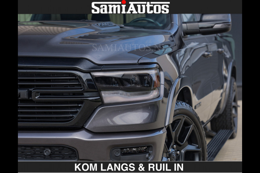 Dodge Ram SPORT 5.7 V8 402PK | €54950,- excl | LUCHTVERING | 2023 | PANODAK | GROOTSCHERM | DC | TOP KLEUR GRANITE | CREW CAB | DUBBELE CABINE | 5 PERSOONS |