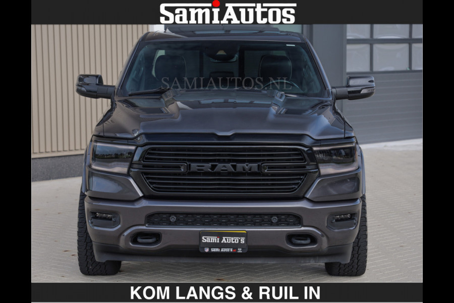 Dodge Ram SPORT 5.7 V8 402PK | €54950,- excl | LUCHTVERING | 2023 | PANODAK | GROOTSCHERM | DC | TOP KLEUR GRANITE | CREW CAB | DUBBELE CABINE | 5 PERSOONS |