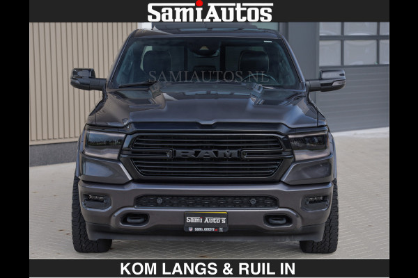 Dodge Ram SPORT 5.7 V8 402PK | €54950,- excl | LUCHTVERING | 2023 | PANODAK | GROOTSCHERM | DC | TOP KLEUR GRANITE | CREW CAB | DUBBELE CABINE | 5 PERSOONS |
