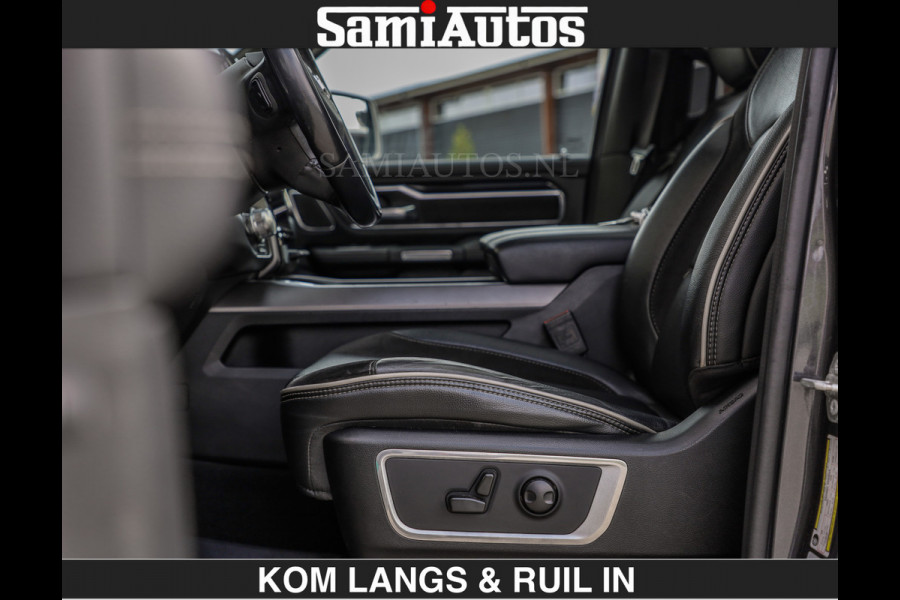 Dodge Ram SPORT 5.7 V8 402PK | €54950,- excl | LUCHTVERING | 2023 | PANODAK | GROOTSCHERM | DC | TOP KLEUR GRANITE | CREW CAB | DUBBELE CABINE | 5 PERSOONS |