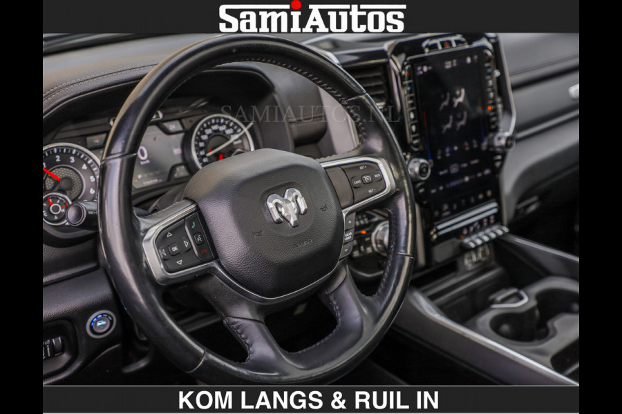 Dodge Ram SPORT 5.7 V8 402PK | €54950,- excl | LUCHTVERING | 2023 | PANODAK | GROOTSCHERM | DC | TOP KLEUR GRANITE | CREW CAB | DUBBELE CABINE | 5 PERSOONS |
