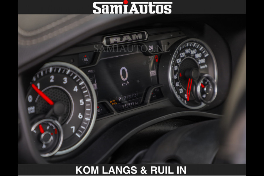 Dodge Ram SPORT 5.7 V8 402PK | €54950,- excl | LUCHTVERING | 2023 | PANODAK | GROOTSCHERM | DC | TOP KLEUR GRANITE | CREW CAB | DUBBELE CABINE | 5 PERSOONS |